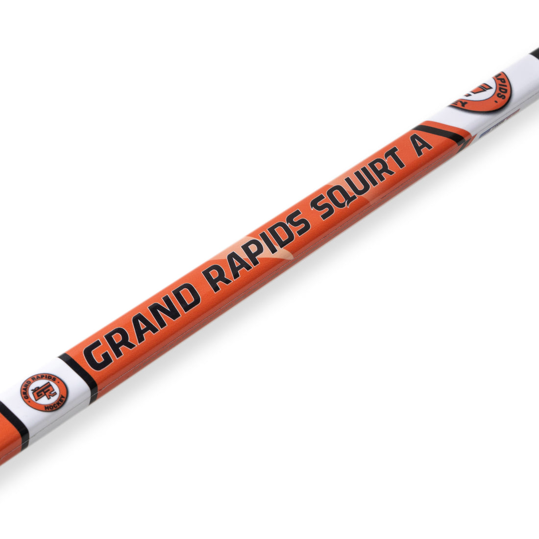Custom mini hockey stick with youth team design
